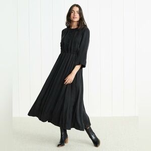 Jenni Kayne Avery Shirt Maxi Dress in Black